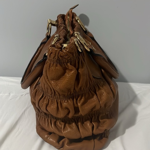 Prada Satchel Bag in British Tan color - Picture 7 of 12